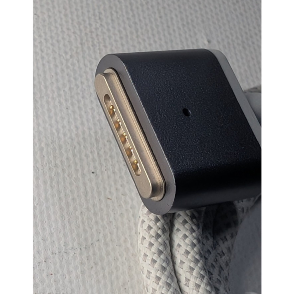 LISEN USB-C to Magnetic Charging Cable Braided White for MacBook Air Pro